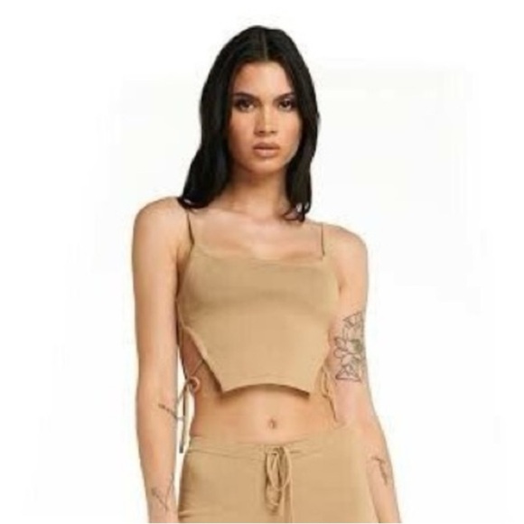 I.AM.GIA Tan Knit Top - Picture 1 of 9